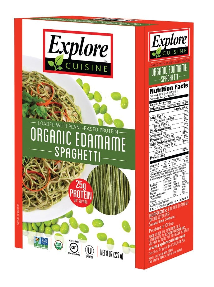 Organic Edamame Spaghetti Best New Food Products December 2016