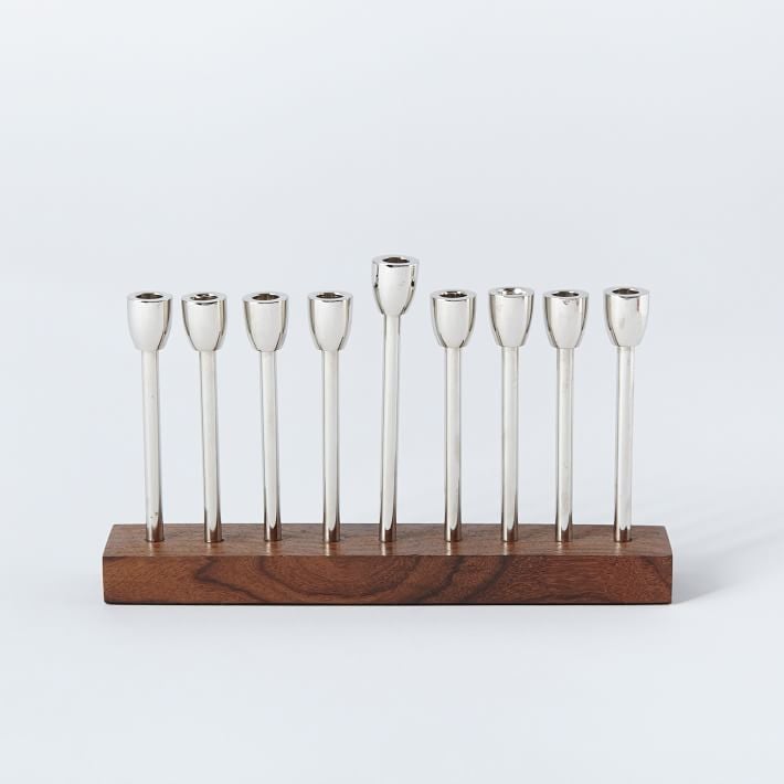 Wood and Metal Menorah