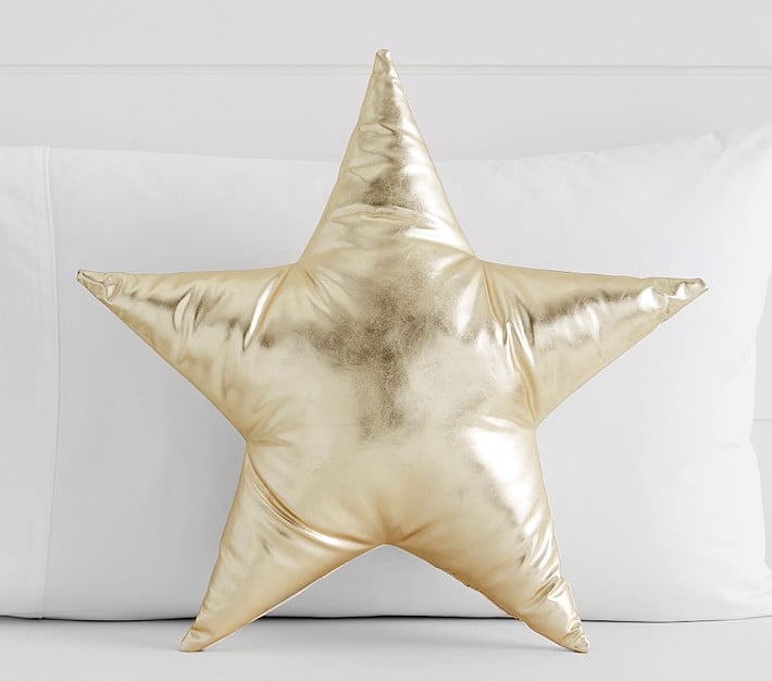 The Emily Meritt Metallic Star Shaped Decorative Pillow The
