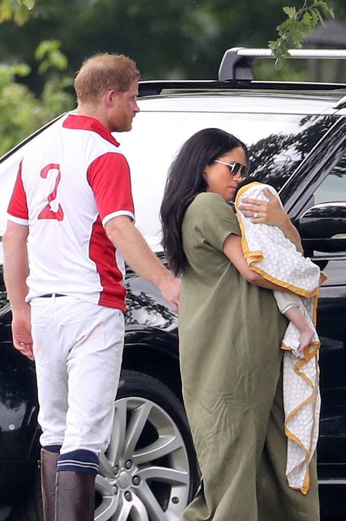 Meghan Markle, Prince Harry, and Baby Archie Polo Match ...