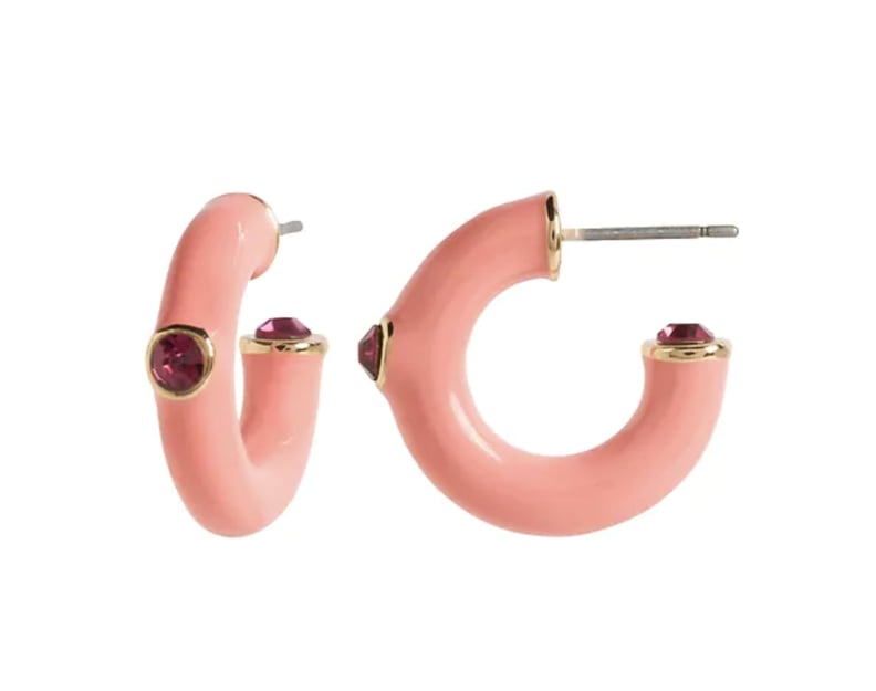 Banana Republic Enamel Hoop Earrings