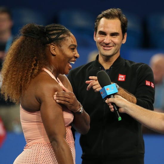 Serena Williams and Roger Federer Mixed Doubles Match 2019