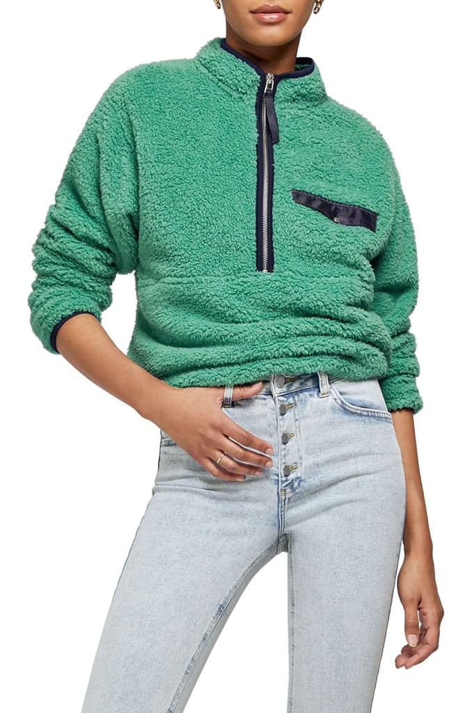 Anine Bing Sierra Half Zip Fleece Pullover