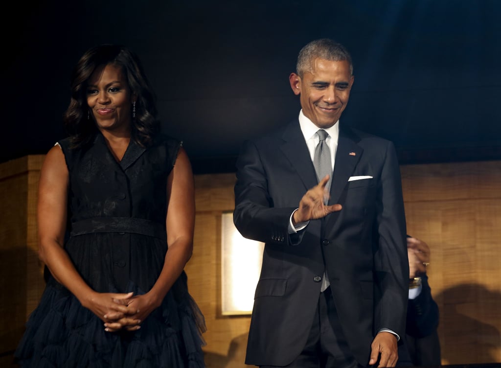 Michelle Obama Tuxedo Dress at the Kennedy Center Sept. 2016