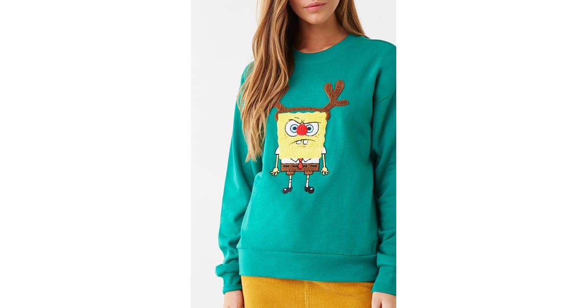 Gary the Snail Ugly Christmas Sweater Youth Kids Long Sleeve T-Shirt Spongebob 