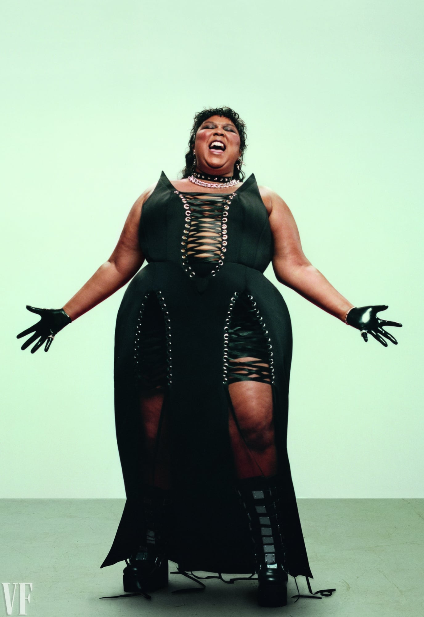 Lizzo photographed for Vanity Fair by Cambell Addy. Stylist Patti Wilson. Photo Editor Natalie Gialluca