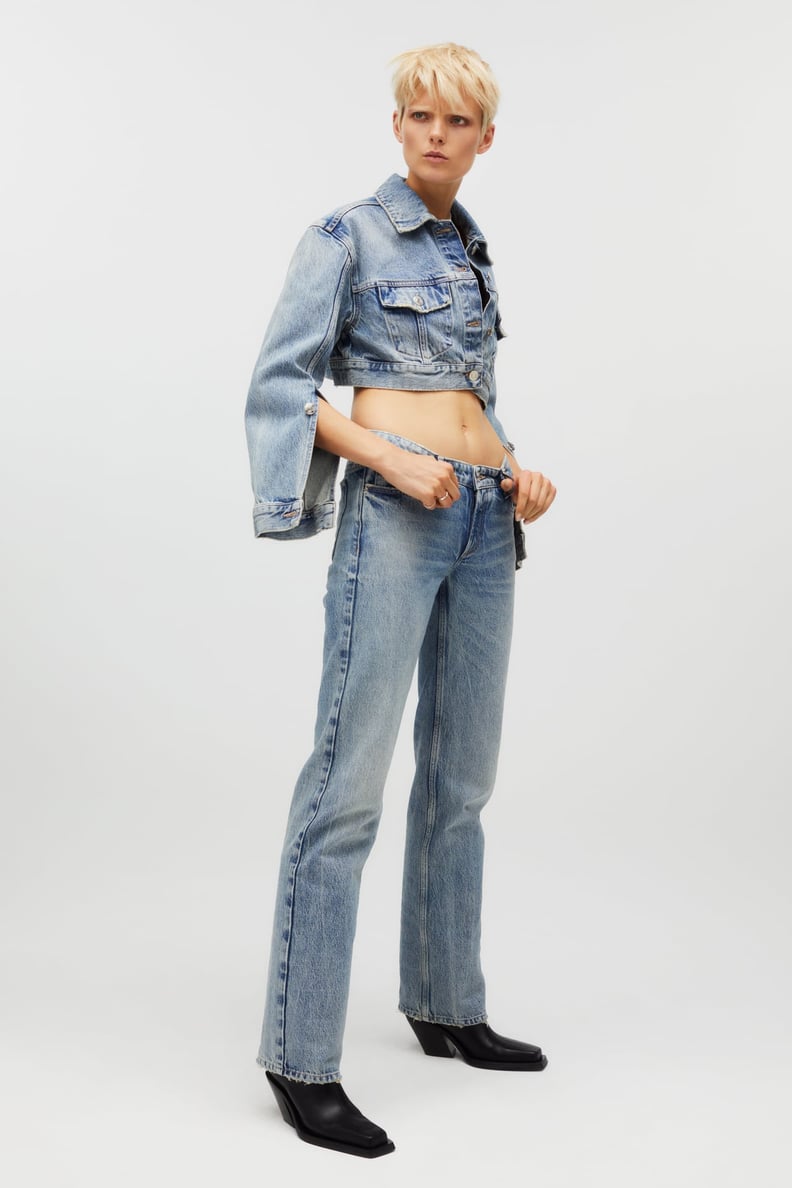 Kaia x Zara Straight Jeans and Denim Jacket