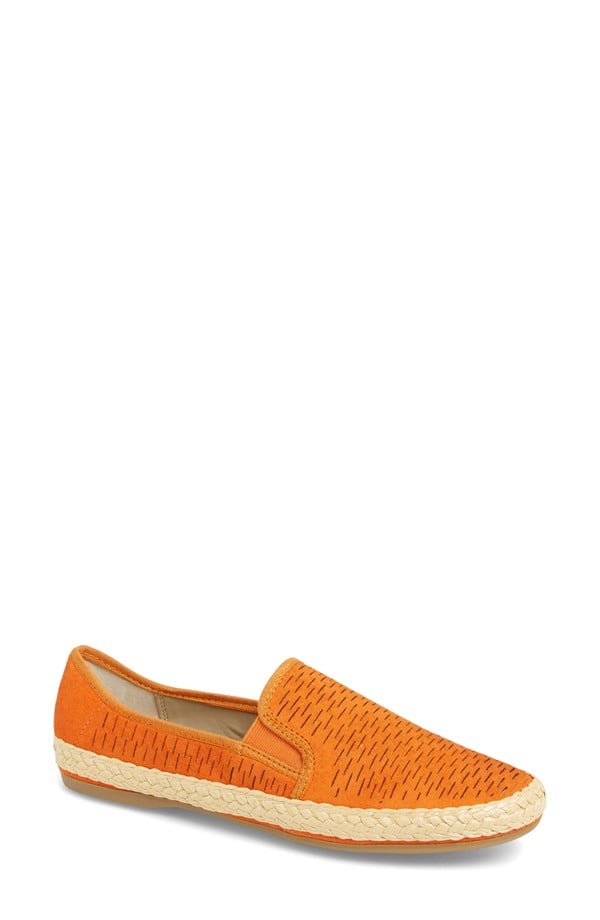 Franco Sarto Perforated Leather Espadrille Flat ($89)