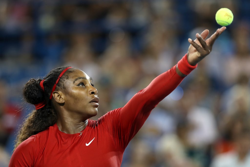 She Rocked an All-Red Outfit at the 2018 Western and Southern Open