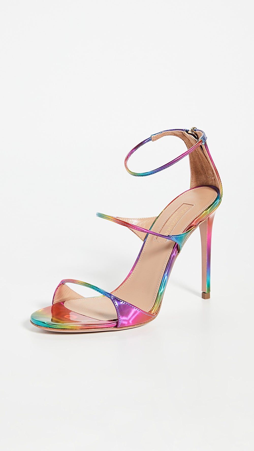 Aquazzura Minute Sandals 105mm Colour Us Happy The Tie Dye