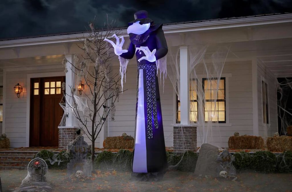 Victorian Reaper Halloween Inflatable | Home Depot Halloween Decor ...