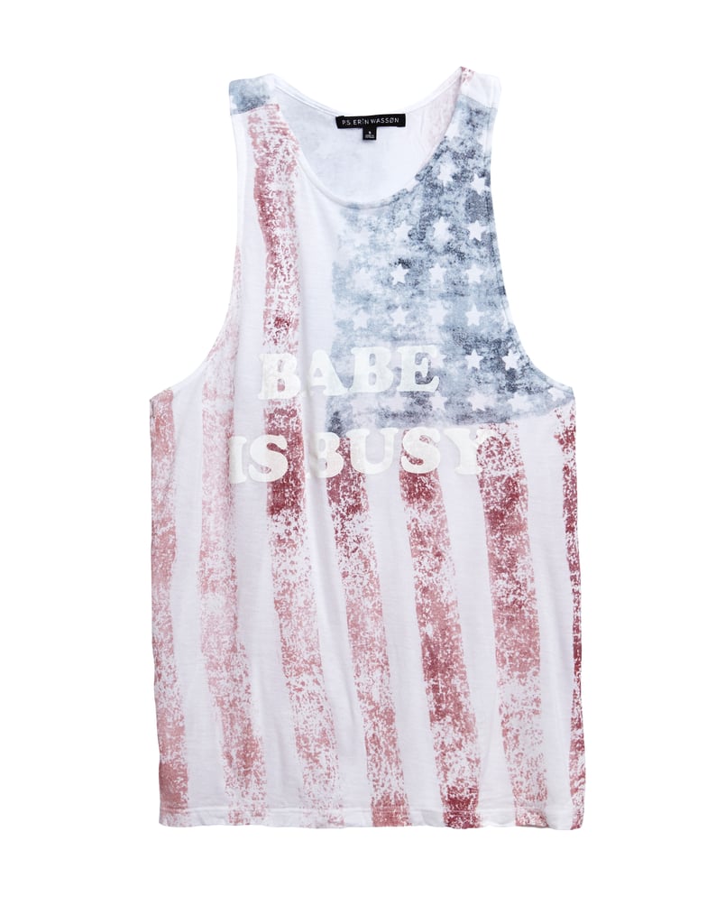 Erin Wasson Americana Goddess Racerback Tank Top ($27)
