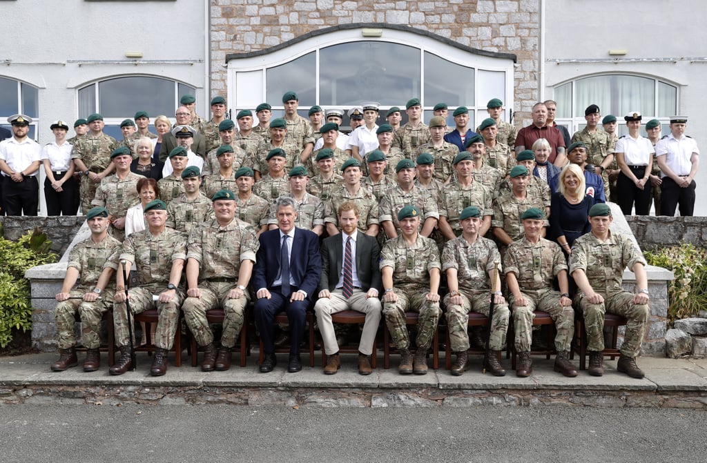 Prince Harry Visits the Royal Marines September 2018