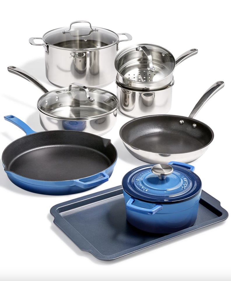 Martha Stewart Collection 12-Piece Mixed Material Cookware Set