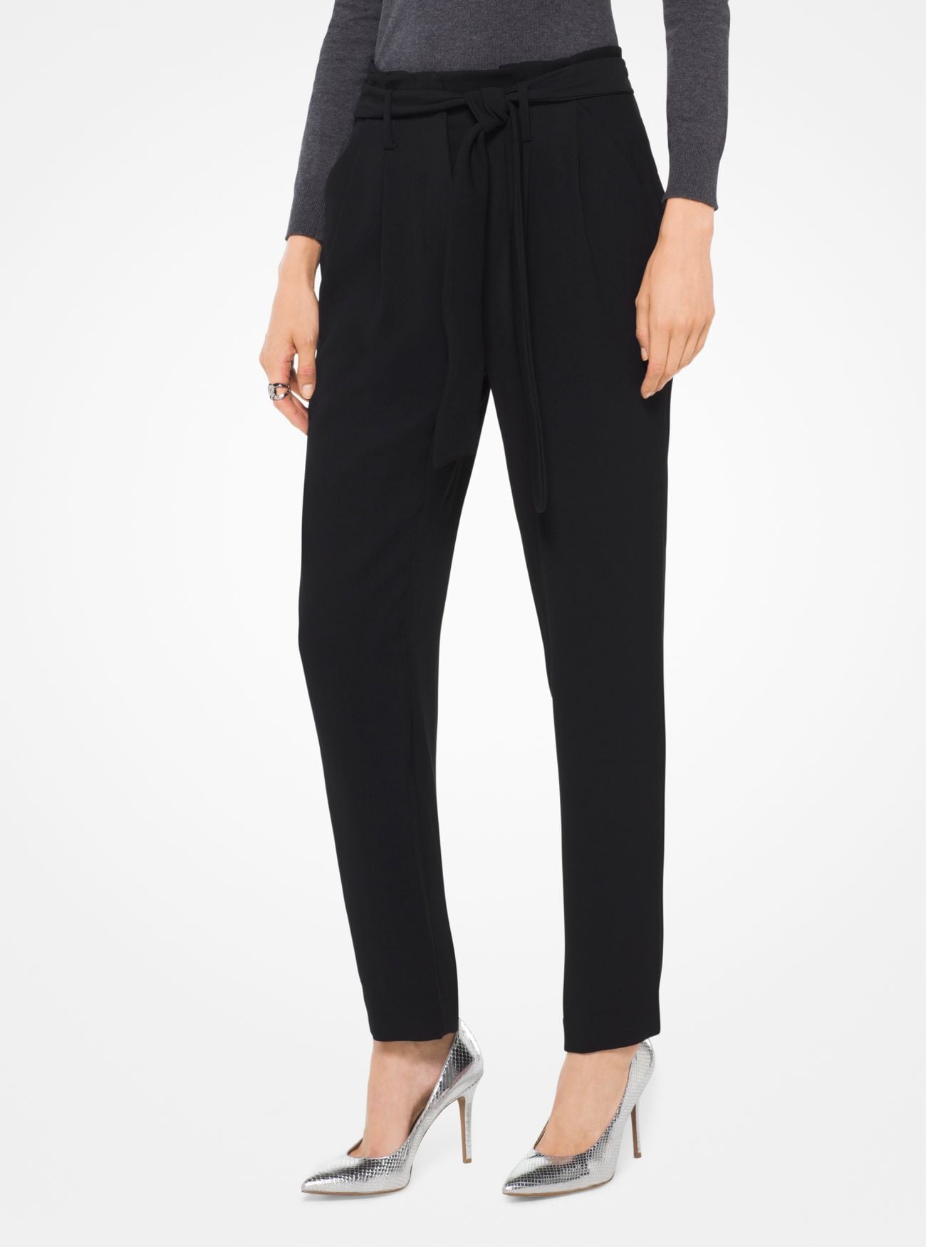 Michael Michael Kors Cady Pleated Trousers | The Best Black Pants For Every  Body | POPSUGAR Fashion Photo 9