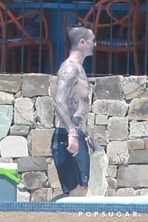 Adam Levine and Behati Prinsloo in Mexico April 2019