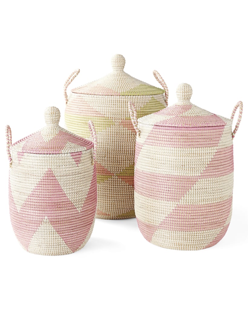 Striped La Jolla Baskets 78 168 23 Ways To Decorate With Millennial Pink Popsugar Home Photo 11