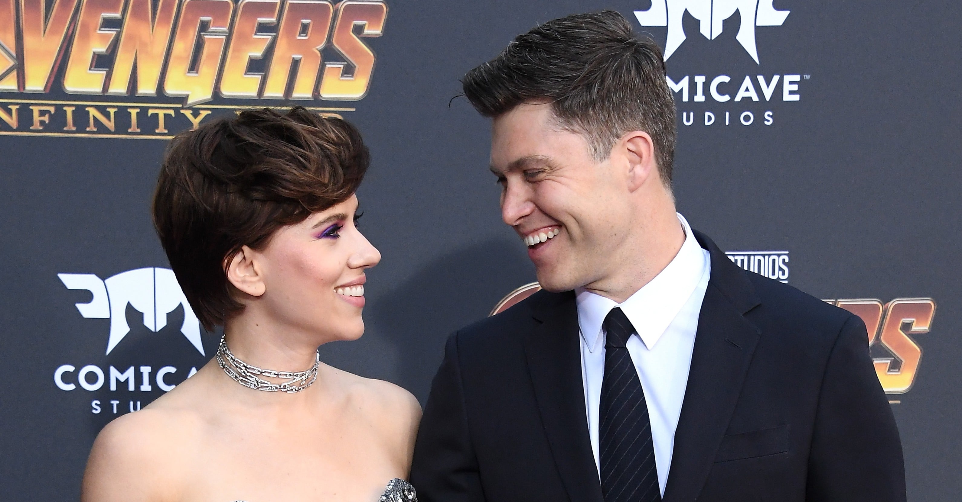 Scarlett Johansson, Colin Jost Enjoy Marvelous Red Carpet Date Night