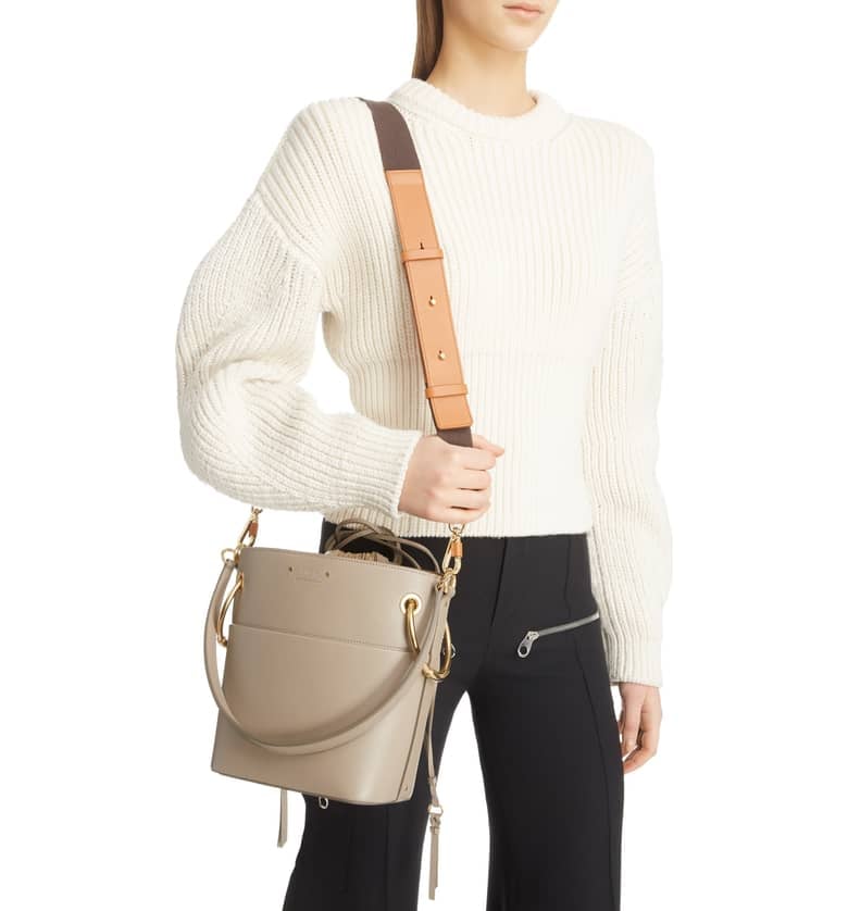 Chloé Roy Small Leather Bucket Bag