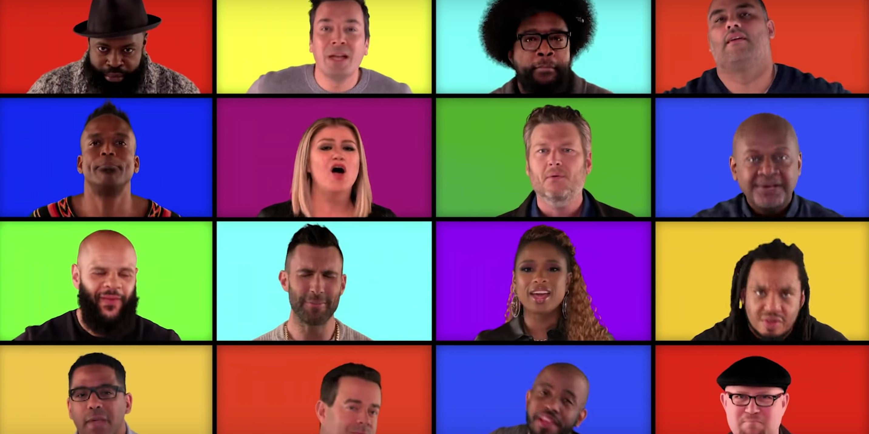 The Voice Coaches Sing Mashup on The Tonight Show Video POPSUGAR