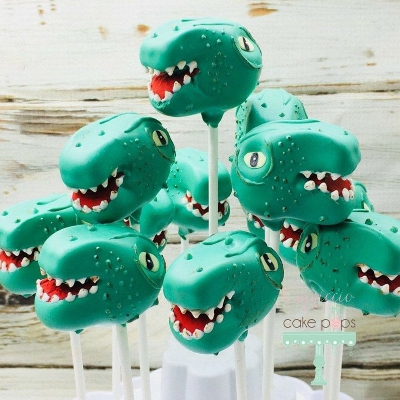 Dinosaur Theme Cake Pops