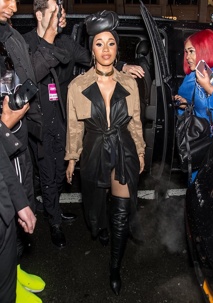 Steve madden thigh high boots cardi b top