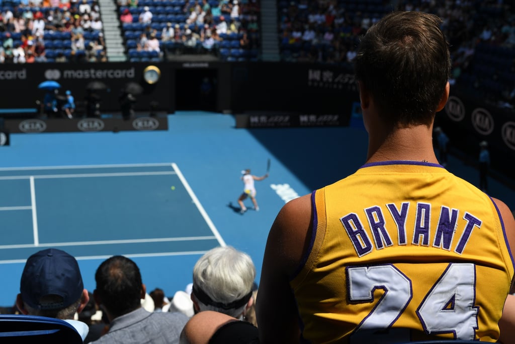 Tennis Players Honour Kobe Bryant at the Australian Open
