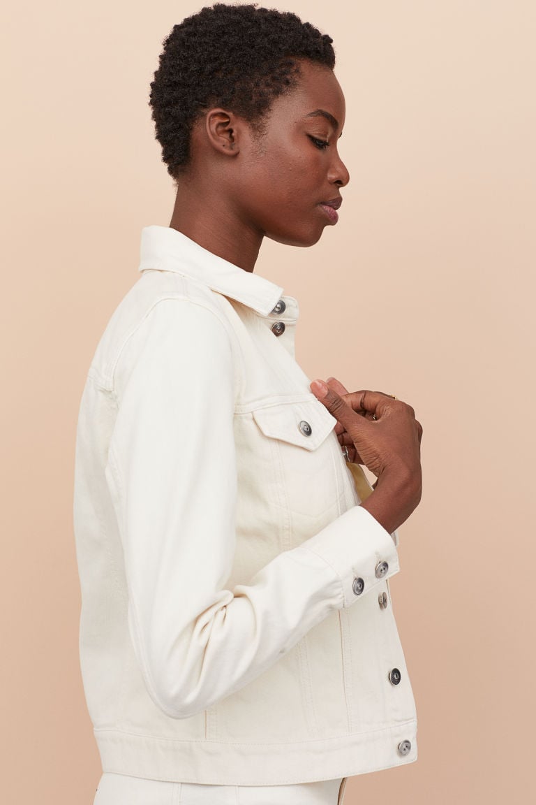 H&M White Denim Jacket