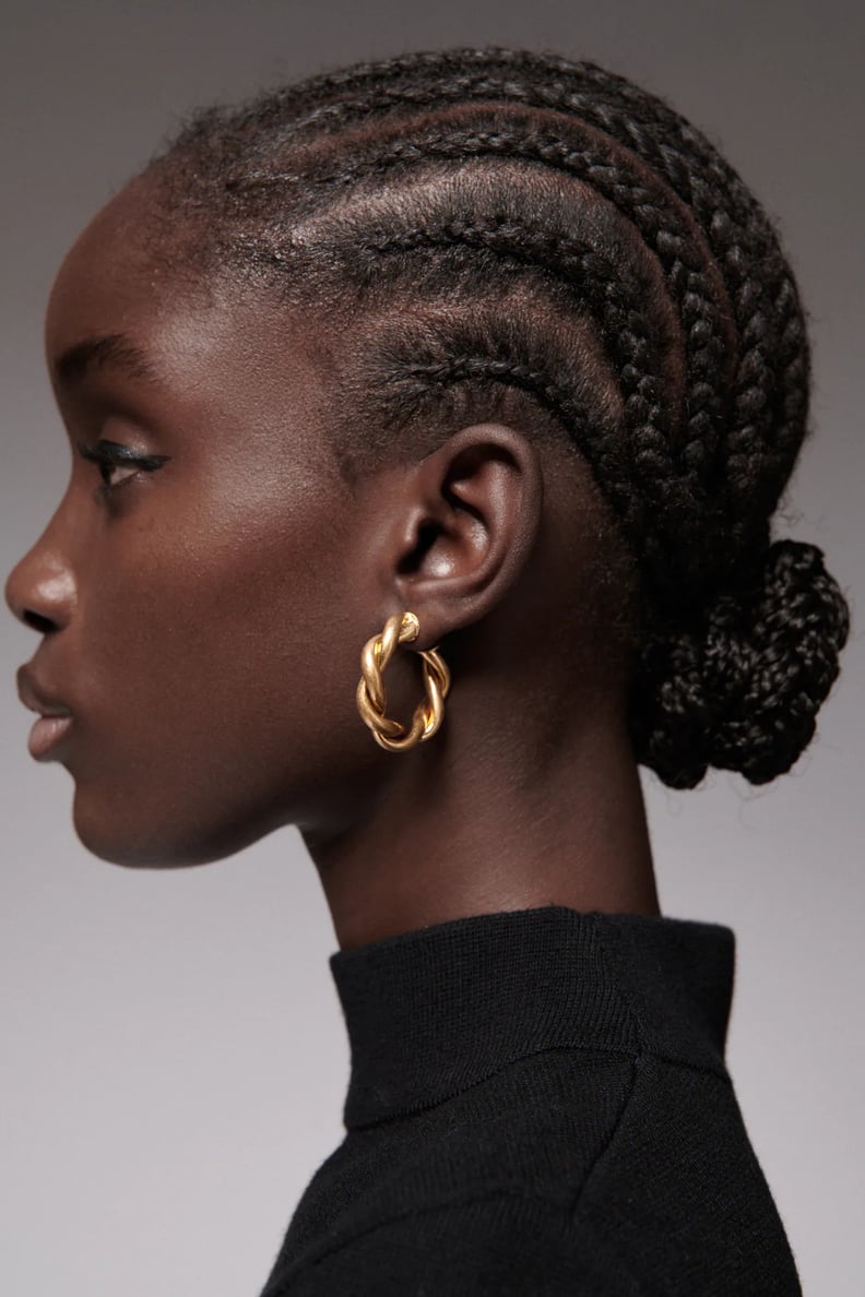 对于一些纹理:Zara编织耳环