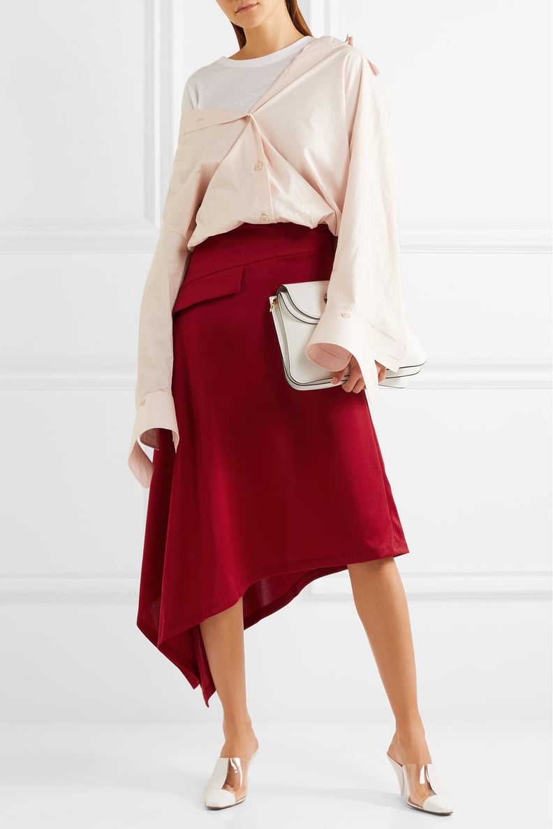 J.W. Anderson Asymmetric Jersey Midi Skirt