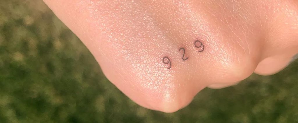 Halsey "929" Hand Tattoo