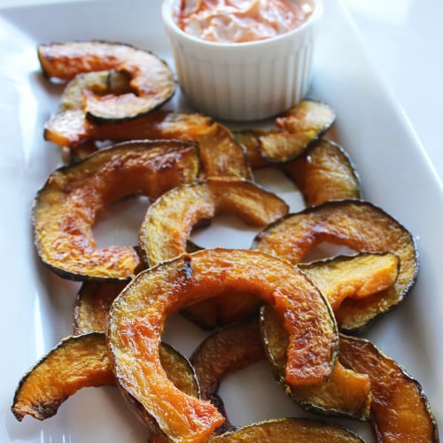 Kabocha Squash Fries With Spicy Greek Yogurt Sriracha Kabocha Squash Fries With Spicy Greek Yogurt Sriracha