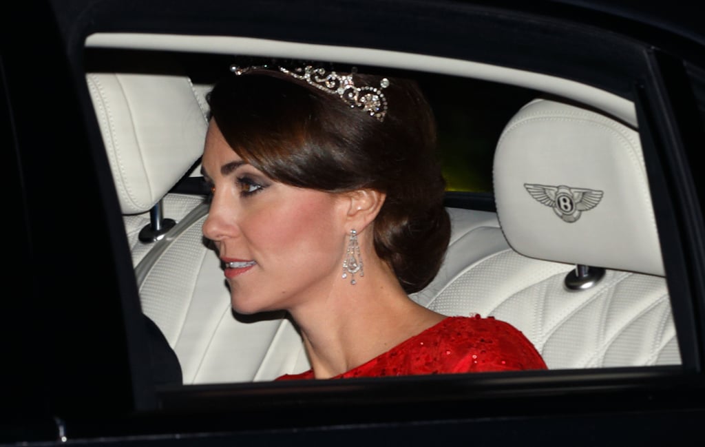 Kate Middleton and Prince William at State Banquet Oct. 2015