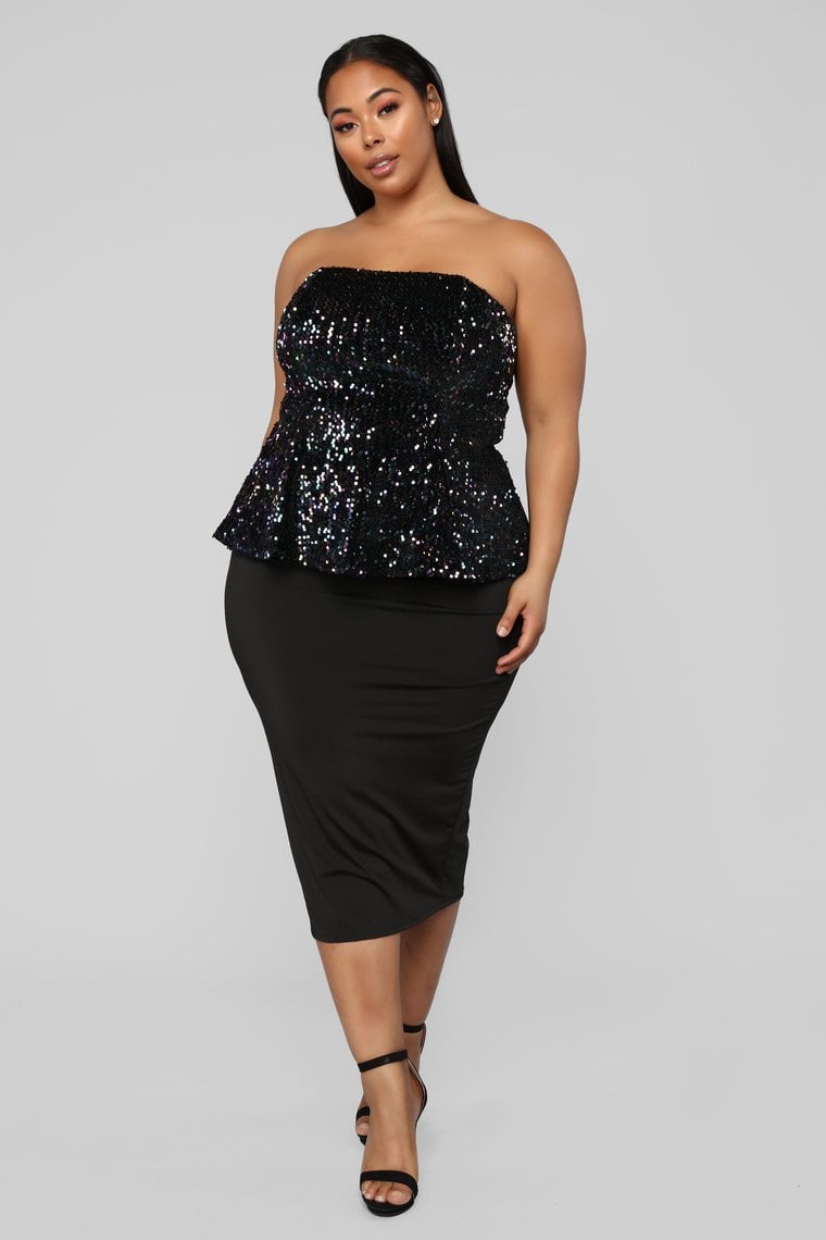 Fashion Nova Having Fun Sequin Top