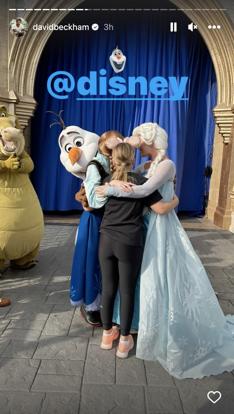 David, Victoria Beckham Take Family to Disney World