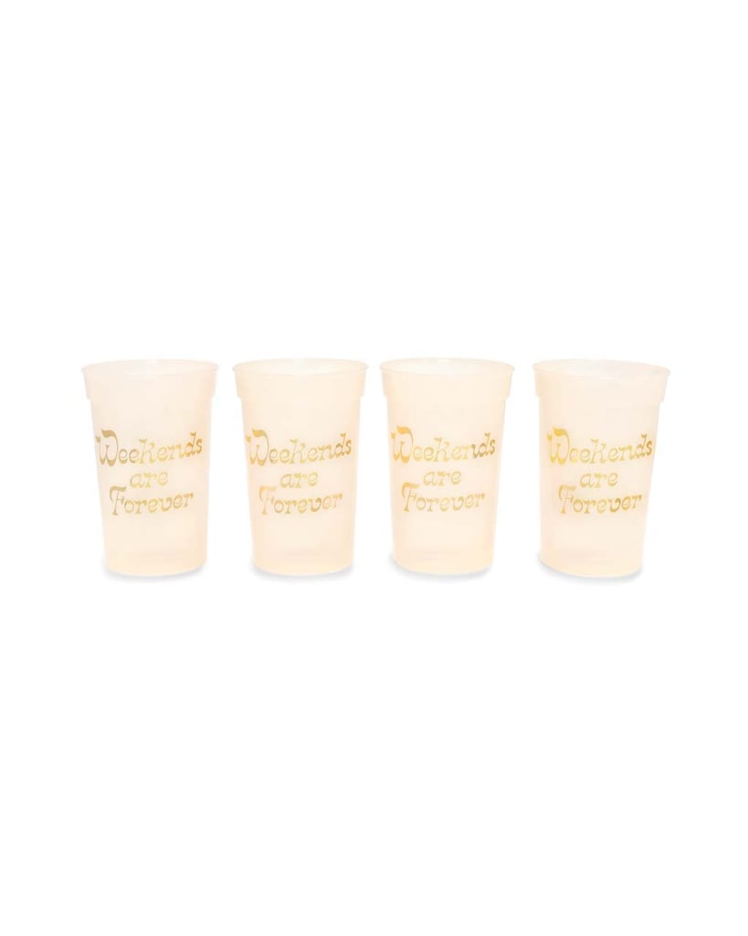 Weekends Are Forever Color Changing Plastic Party Cup Set