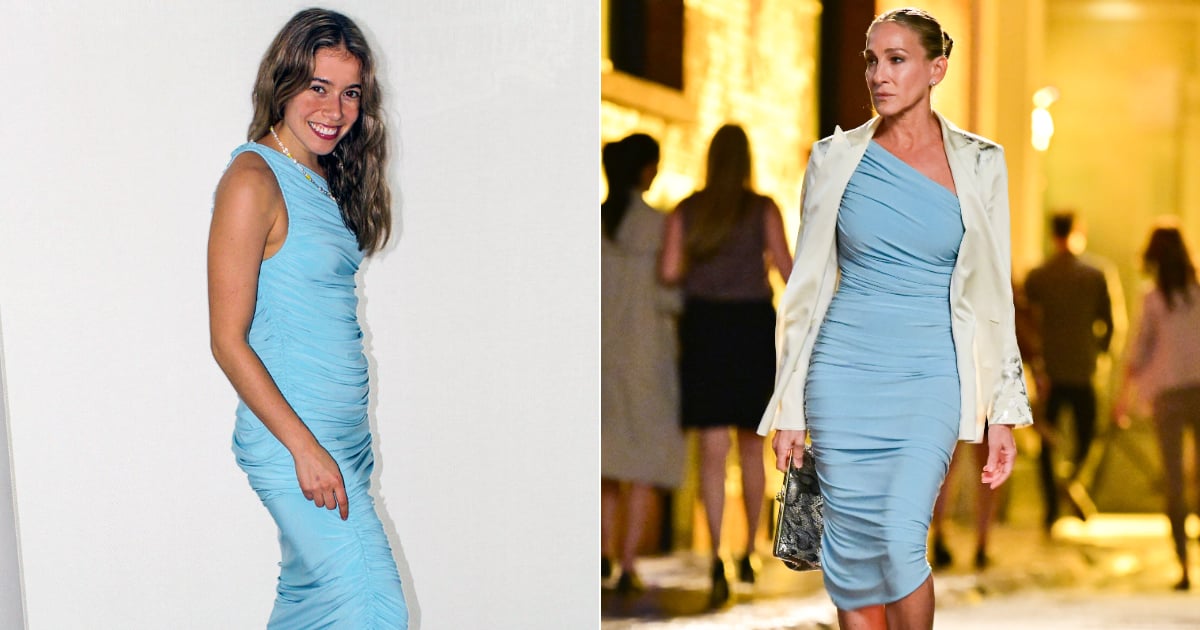 Carrie Bradshaw's Blue Norma Kamali Dress Review