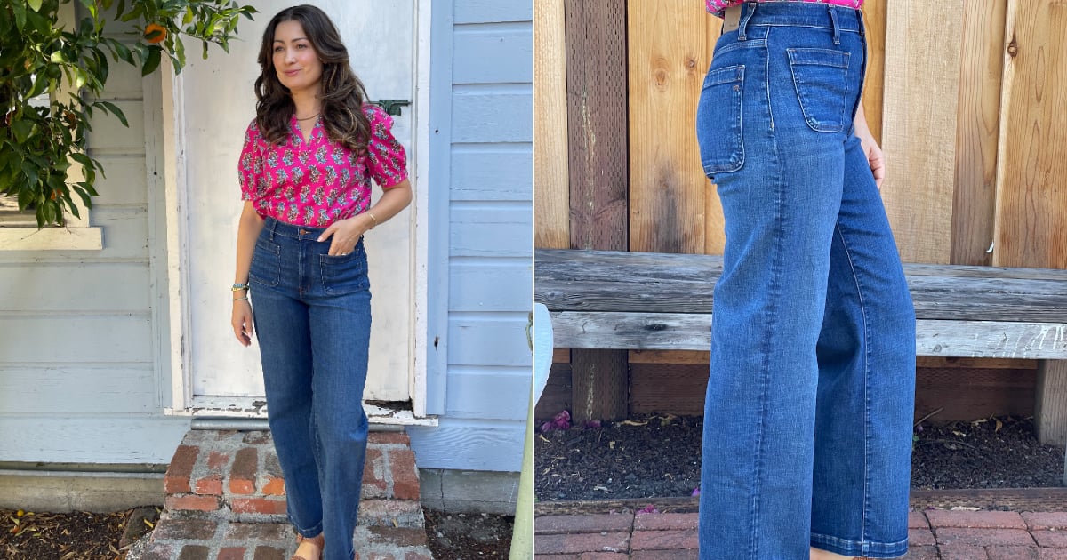 These Wide-Leg Jeans Look Sophisticated, but Feel Like Shapewear