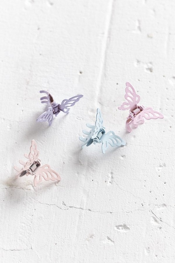 Urban Outfitters Metal Butterfly Clip Set