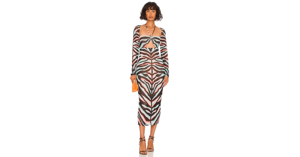An AnimalPrint Midi Dress AFRM Zoya Midi Dress The 13 Most Stylish