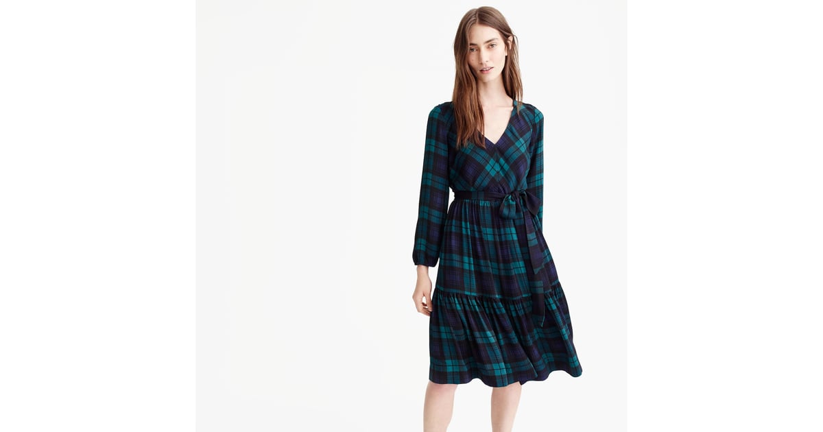 Black watch plaid dress clearance