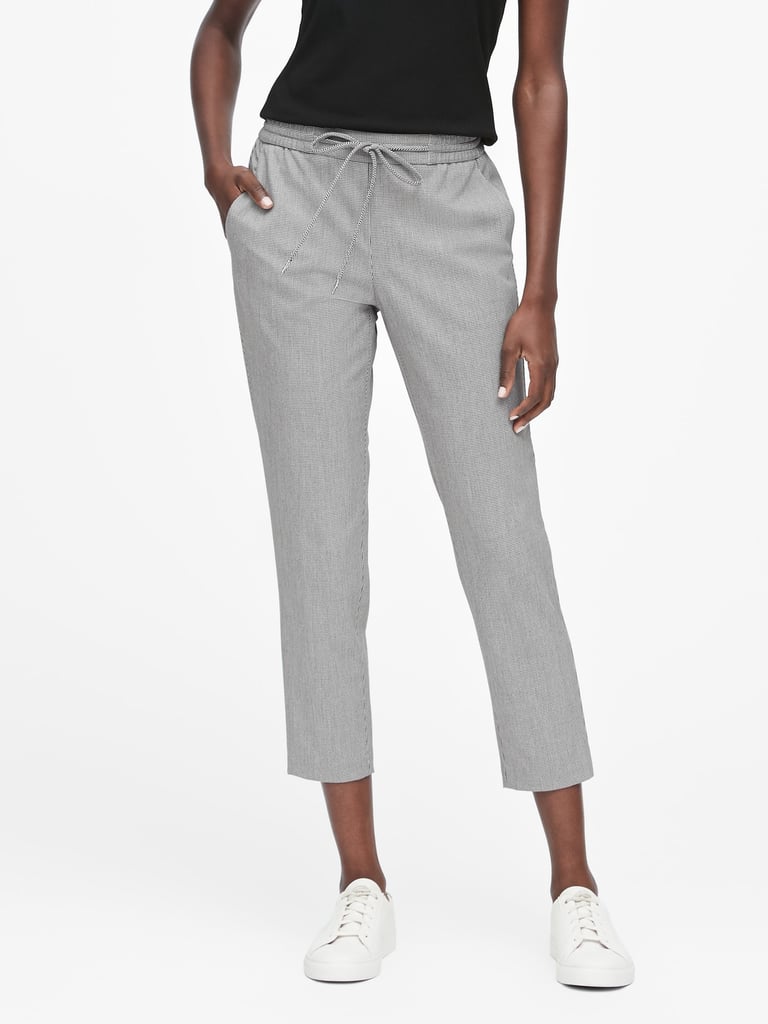 Hayden Tapered-Fit Houndstooth Ankle Pants