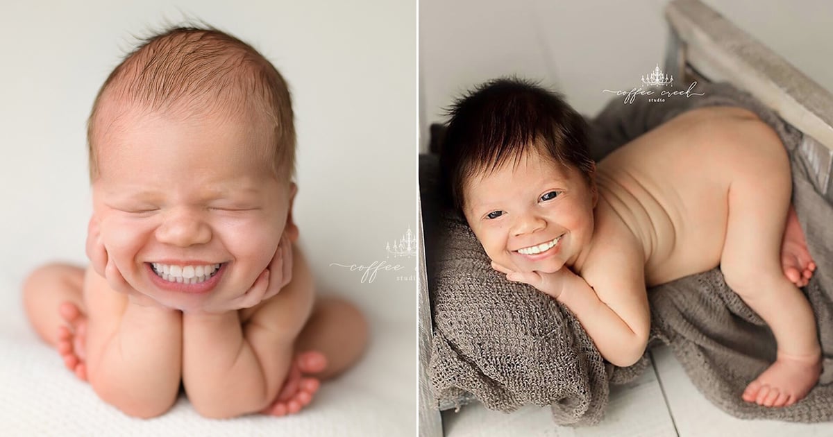 What Babies Would Look Like If They Had Teeth Photo Series | POPSUGAR Family