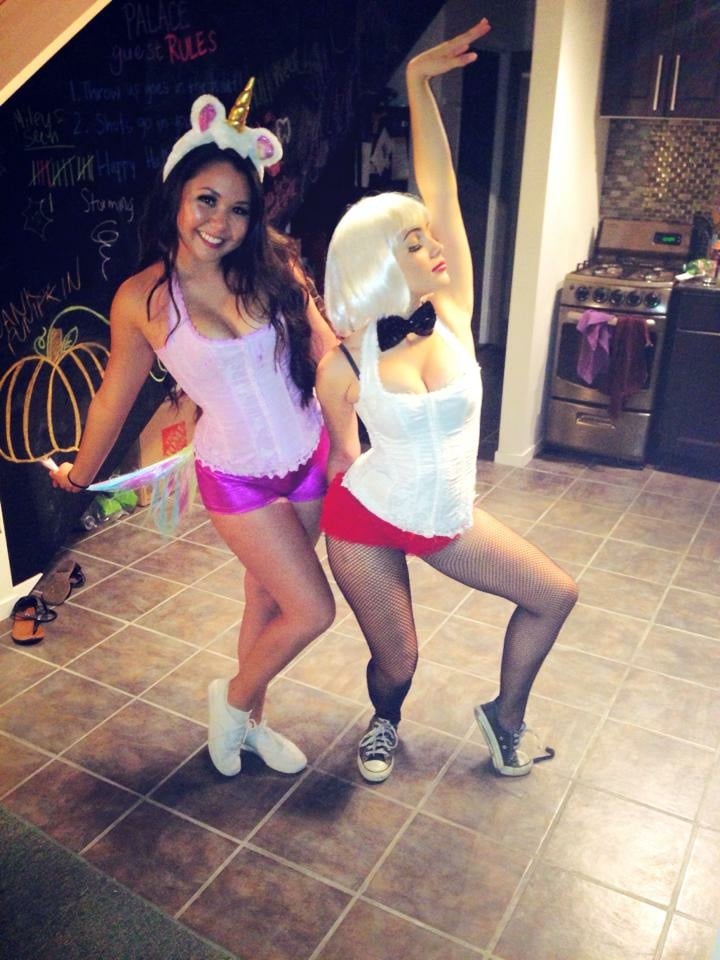Unicorn and Burlesque Dancer
