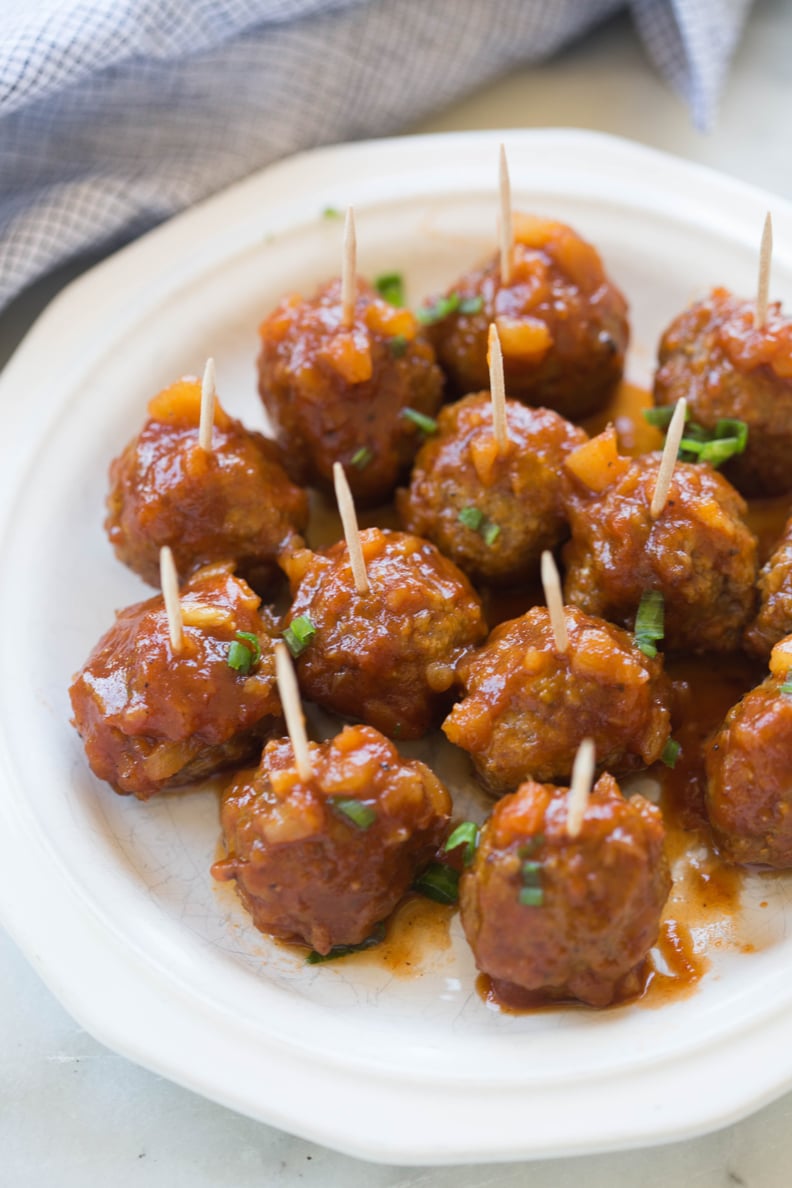 Hawaiian Barbecue Meatballs