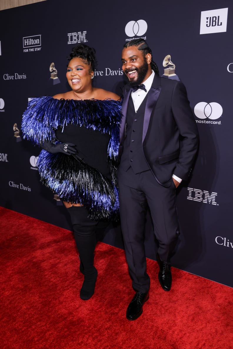 Lizzo and Myke Wright at the 2023 Pre-Grammy Gala
