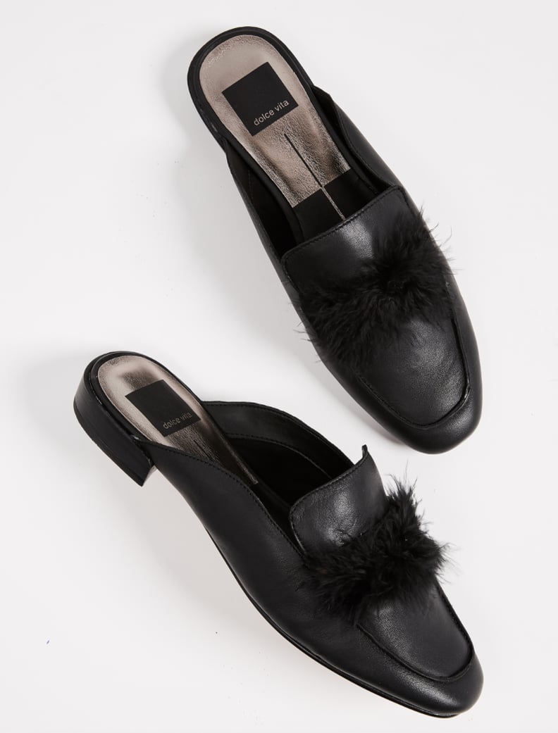 Dolce Vita Maura Flat Feather Mules