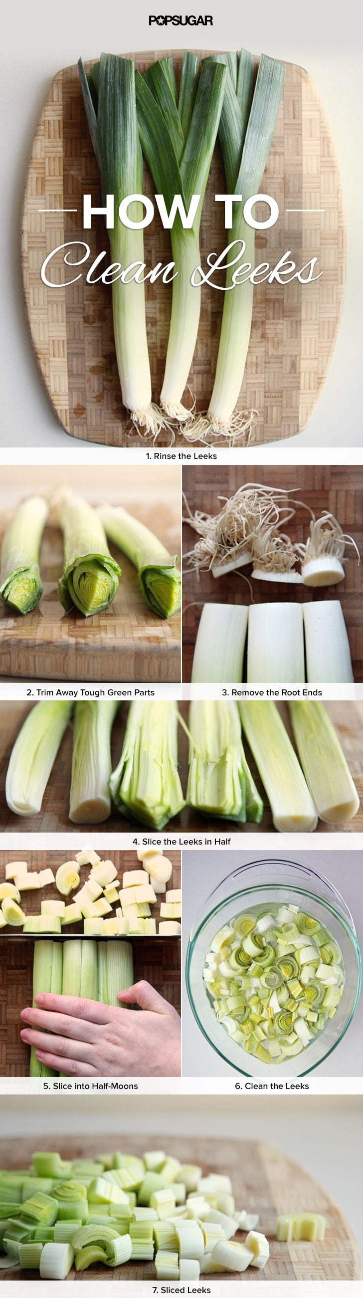 How to Clean Leeks