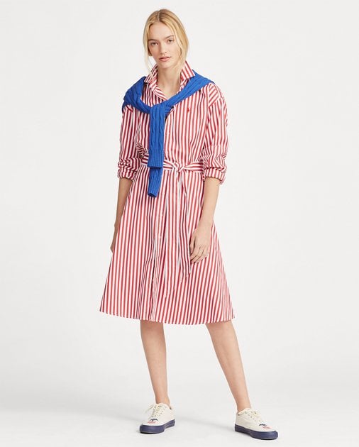 Polo Ralph Lauren Cotton Broadcloth Shirtdress | 100 A-Line 