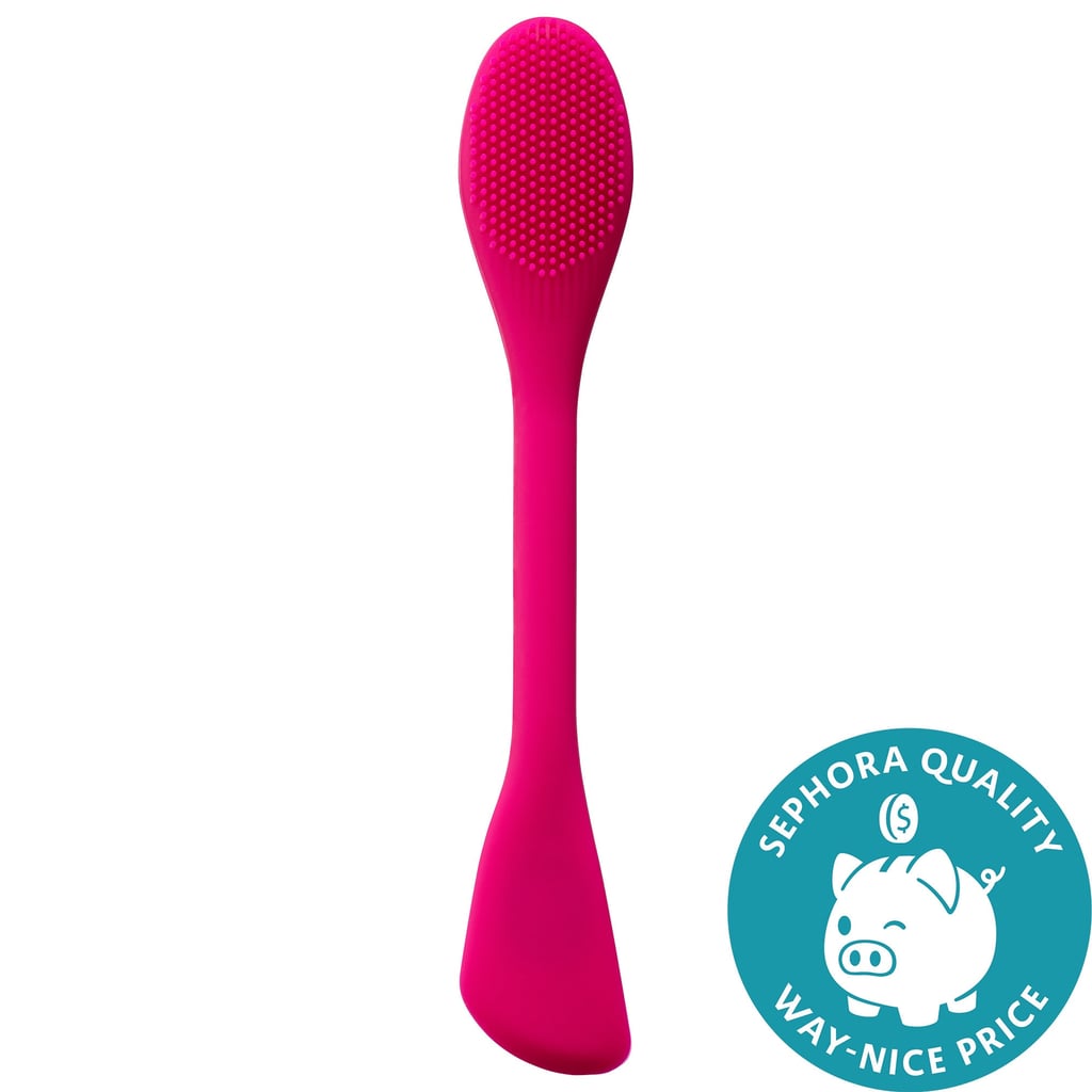 There are also tools that can do double-duty with just one item like this Sephora Collection Face Mask Applicator ($12). The little end can scoop out your favourite face mask, while the larger spatula side can smooth out the face mask and its reverse side has little silicone bristles to help work it in (and then get it off) when it's all done. And, for those times between masks, that small spatula can also help you hygienically scoop out your favourite moisturiser without dipping your fingers into a jar (and then touching your face).